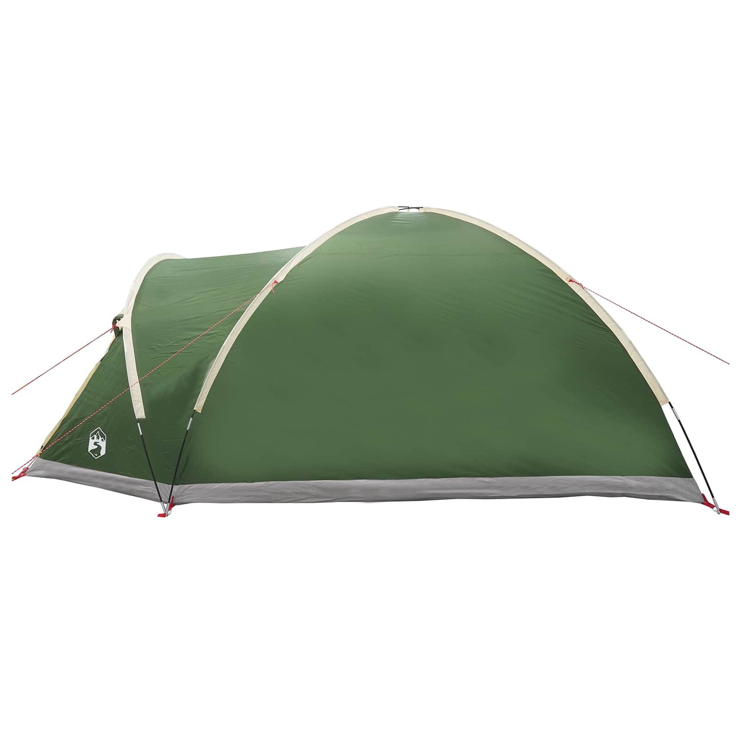Cabin Tent with Roof Green 6-Person Polyester and Steel