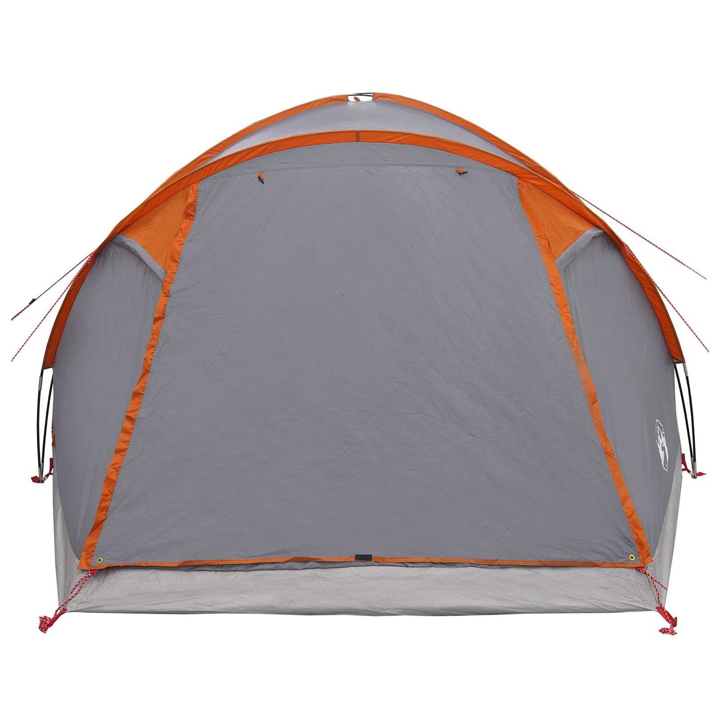 Cabin Tent Grey and Orange 6-Person Polyester and Steel