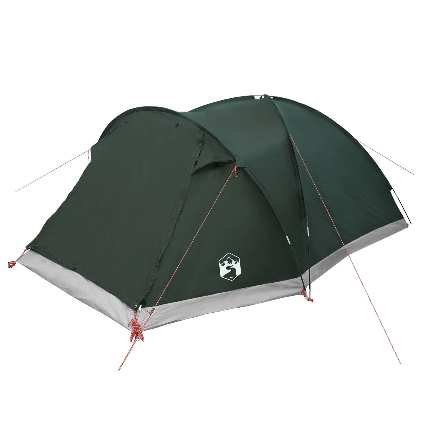 Cabin Tent with Roof Army green 6-Person Polyester and Steel