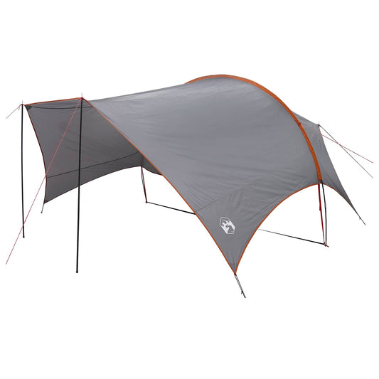 Camping Tarp Water-resistant Grey and Orange 550 x 400 x 230 cm