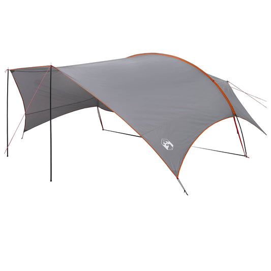 Camping Tarp Water-resistant Grey and Orange 695 x 580 x 200 cm