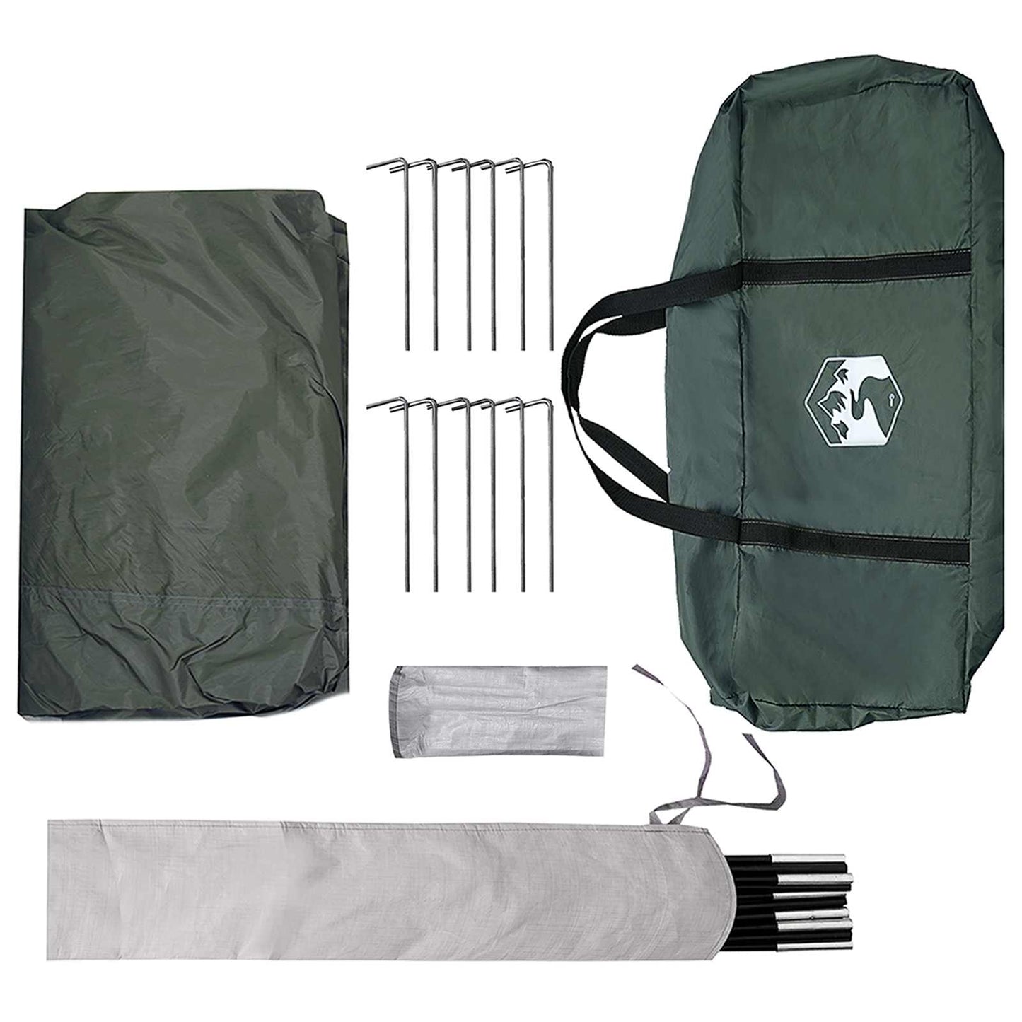 Camping Tarp Water-resistant Army Green 695 x 580 x 200 cm