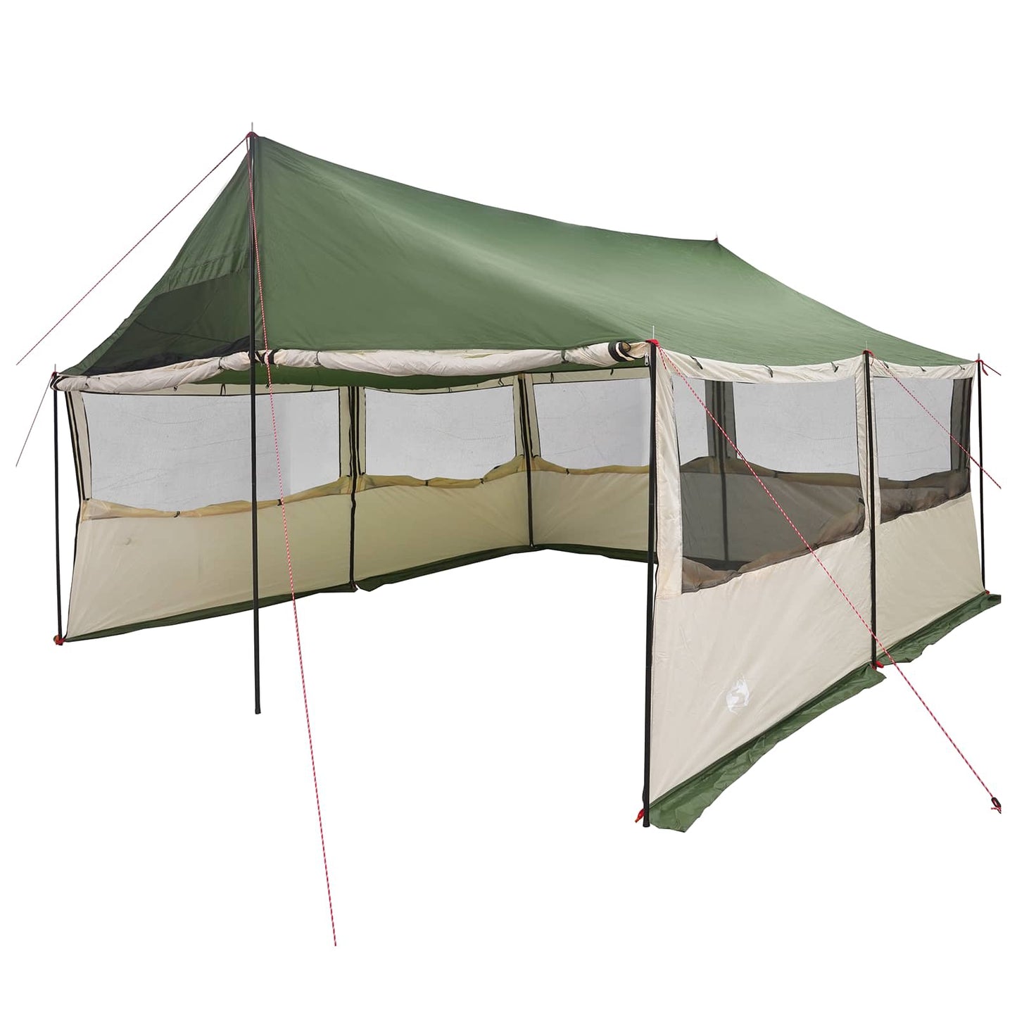 Family Tent Green 450 x 400 x 265 cm Polyester and Steel