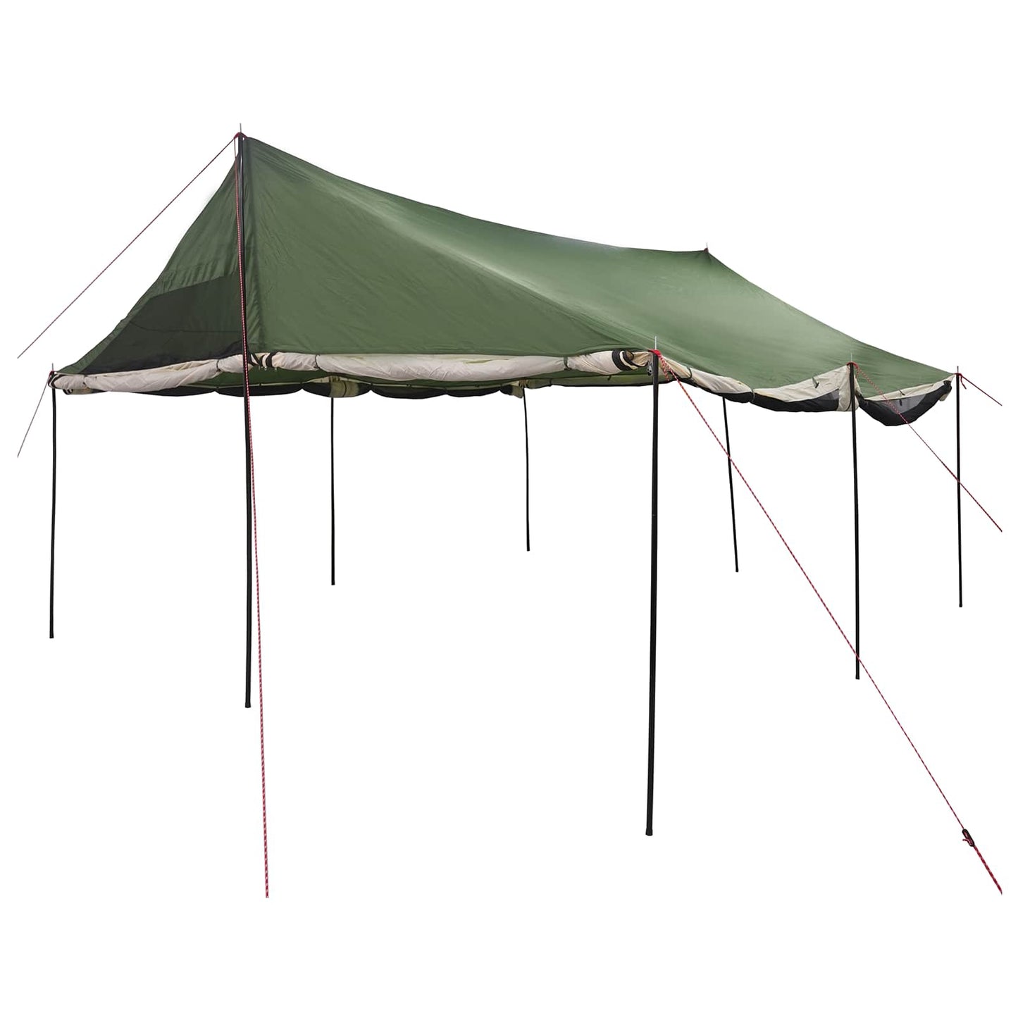 Family Tent Green 450 x 400 x 265 cm Polyester and Steel