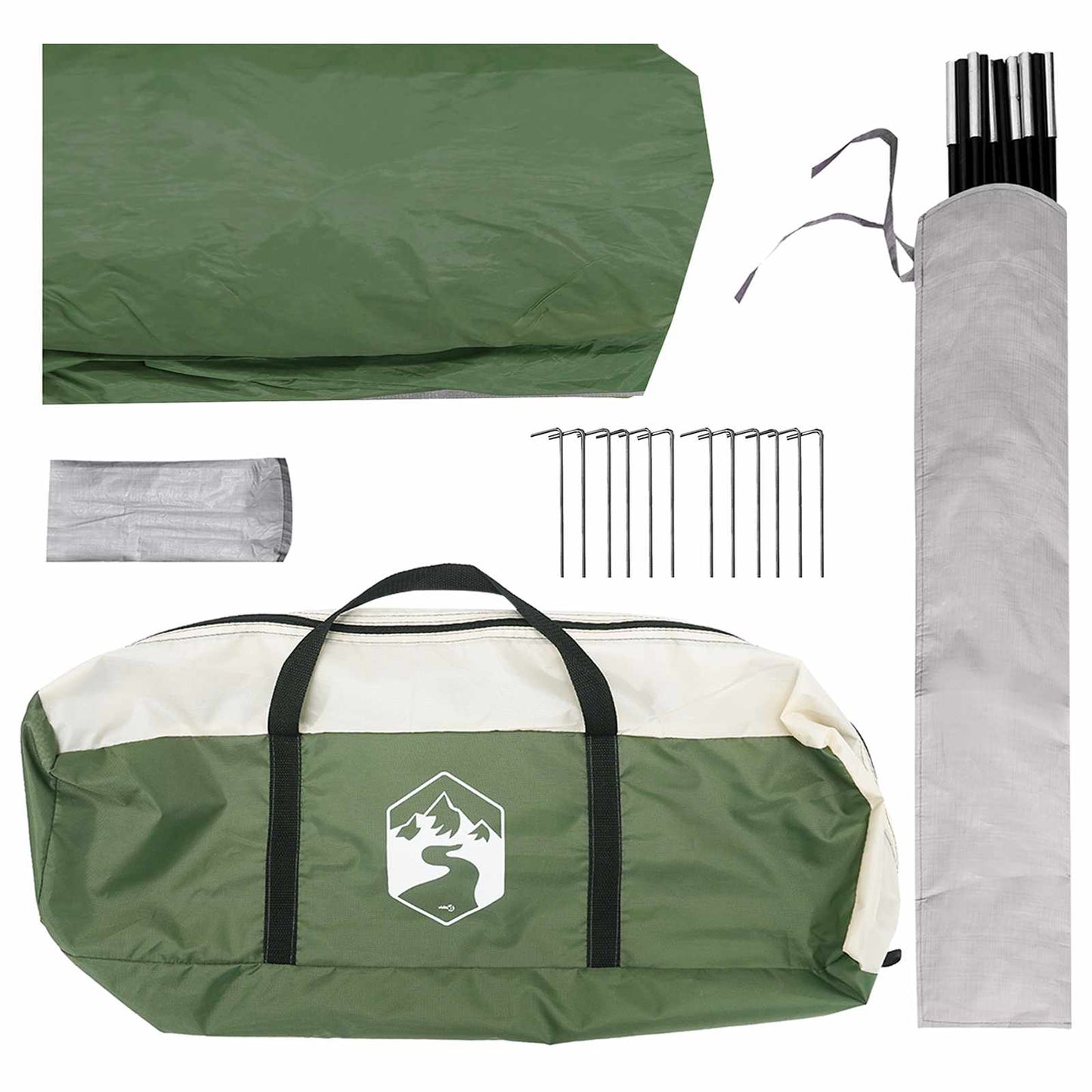 Party Tent Green 500 x 500 x 350 cm Polyester and Steel