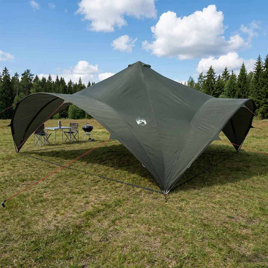 Party Tent Army green 600 x 600 x 400 cm Polyester and Steel