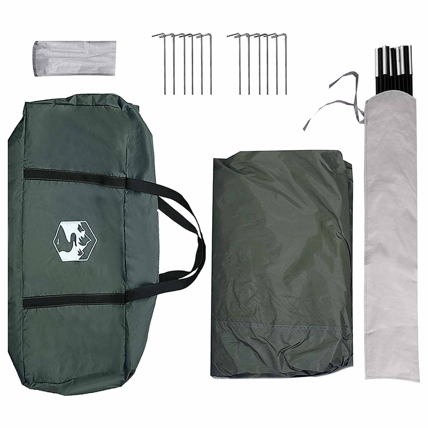 Party Tent Army green 400 x 400 x 320 cm Polyester and Steel