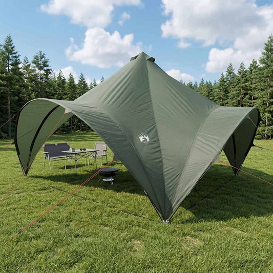 Party Tent 400 x 400 x 320 cm Army green Polyester and Steel