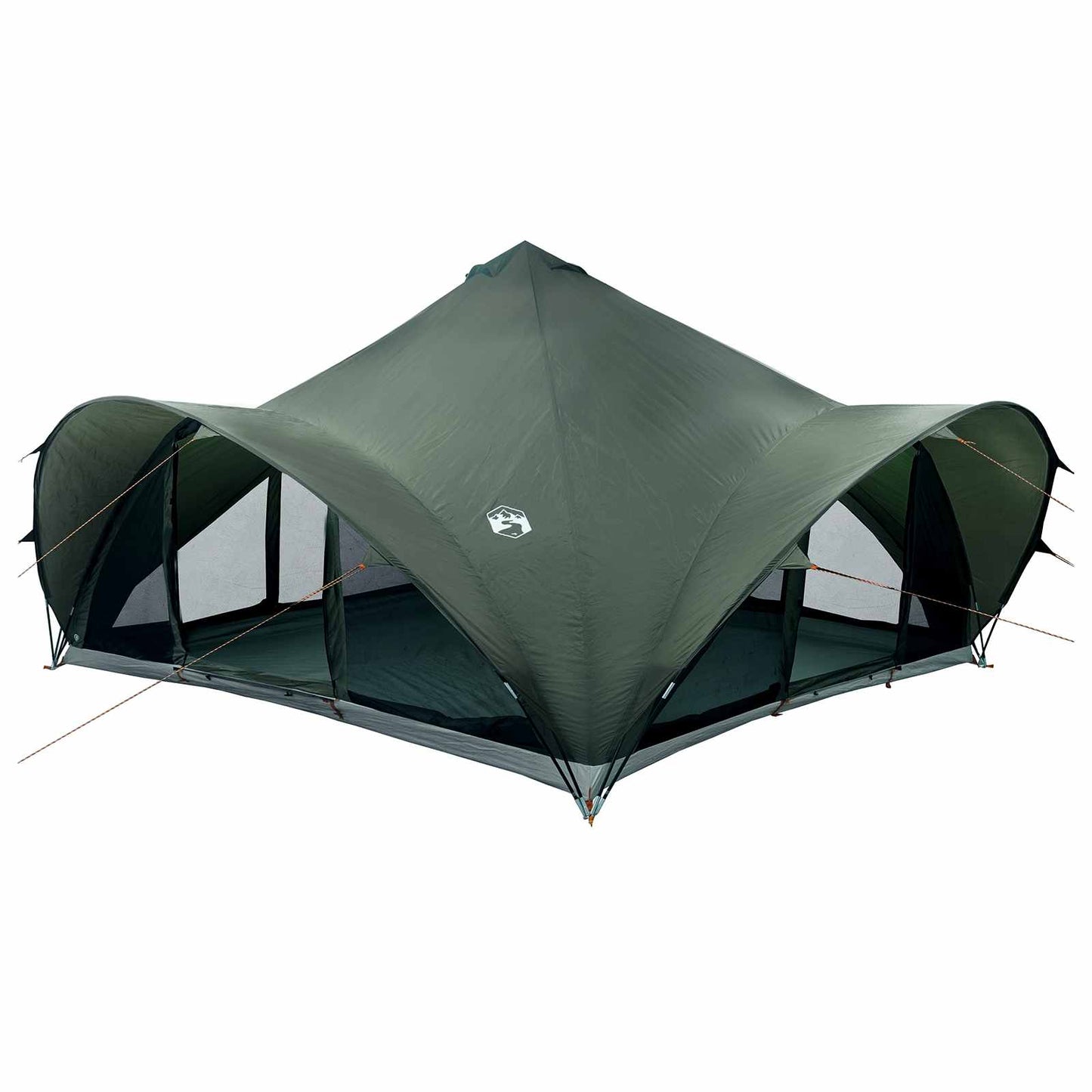 Tipi Tent with Roof Army green 18-Person Polyester and Steel