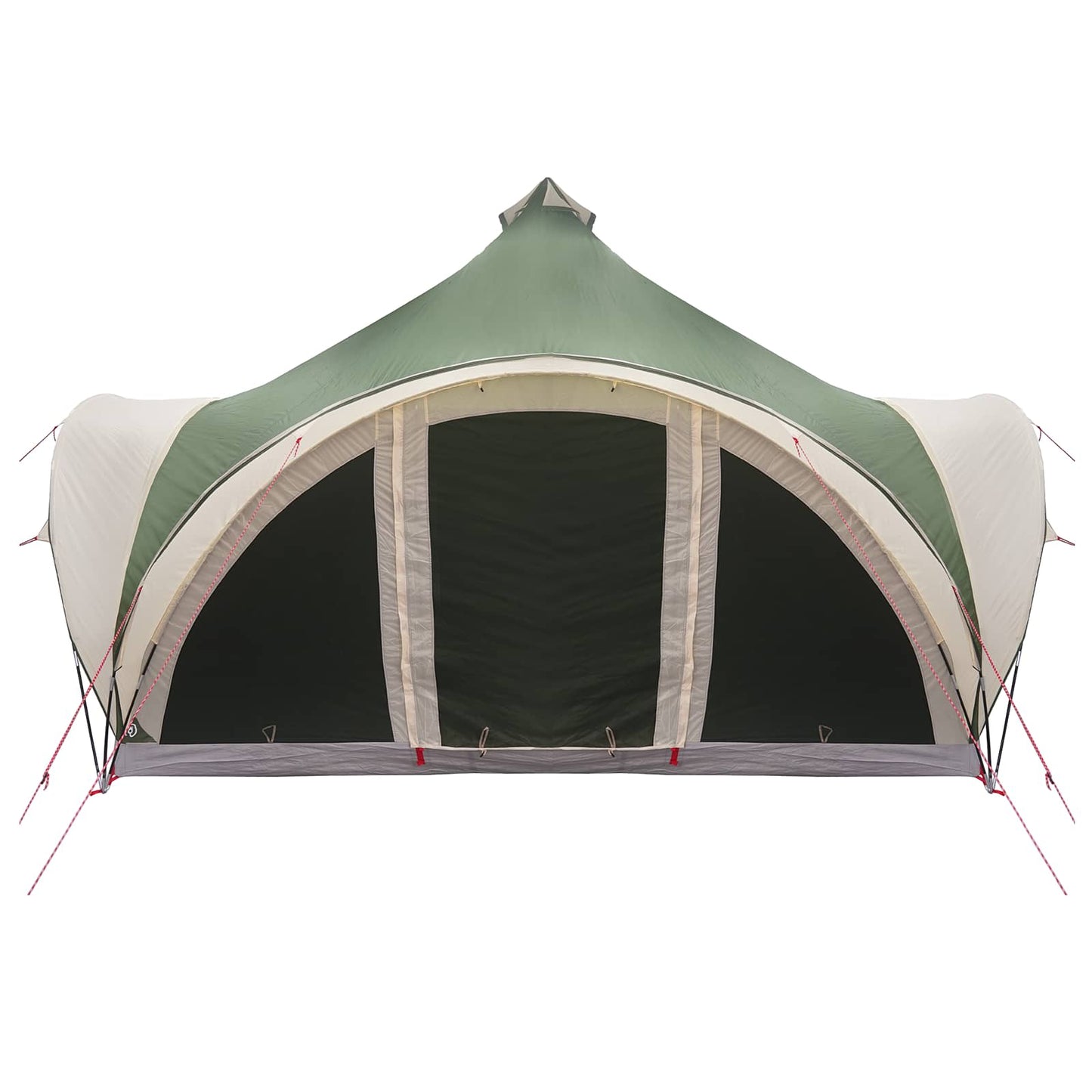 Tipi Tent with Roof Green 6-Person Polyester and Steel