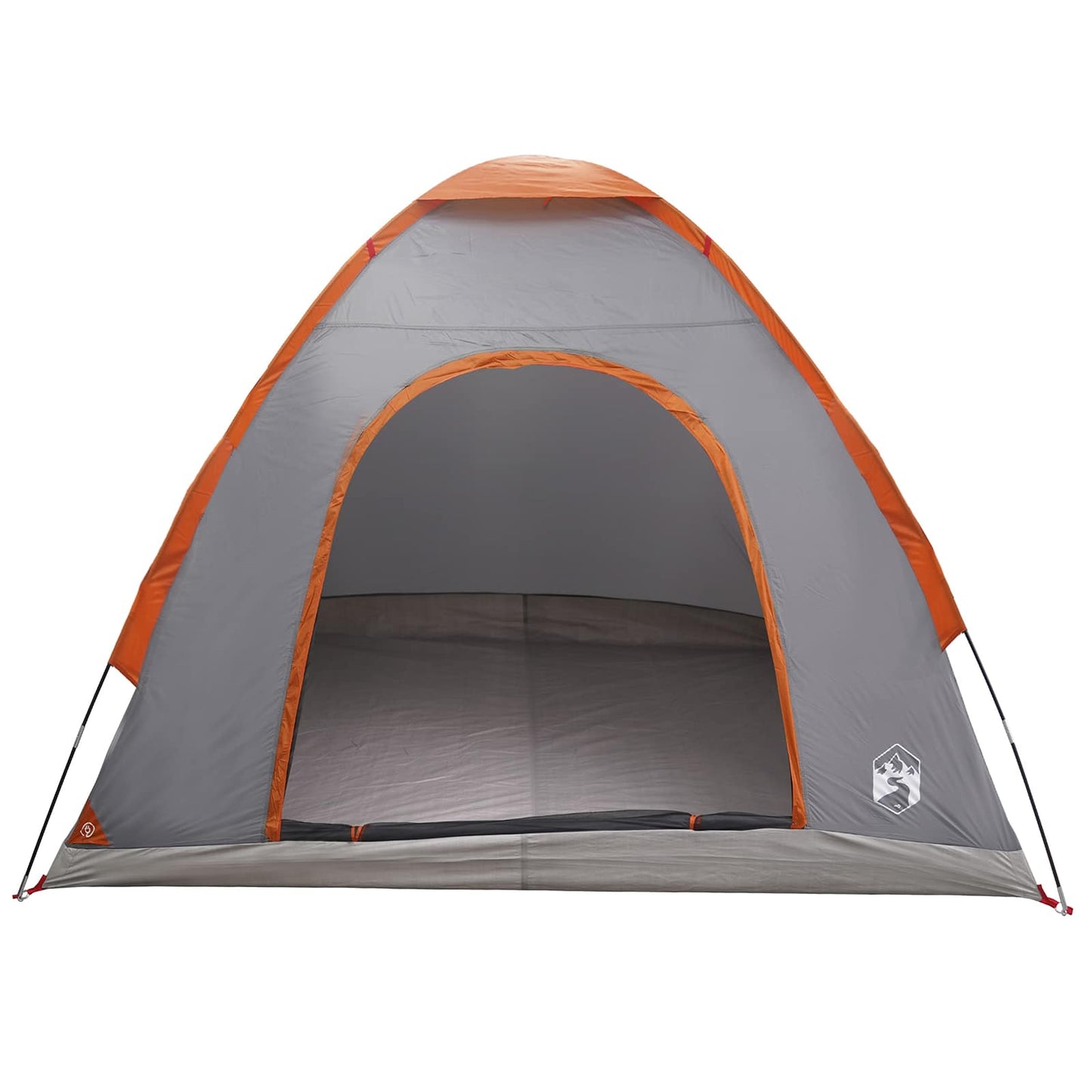 Camping Tent with Roof Grey and Orange 190 x 140 x 105 cm