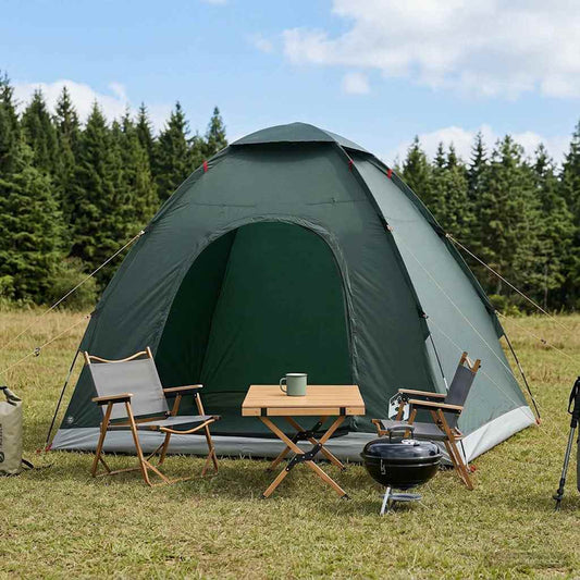 Camping Tent 2-Person Army Green 185T Polyester with PU coating