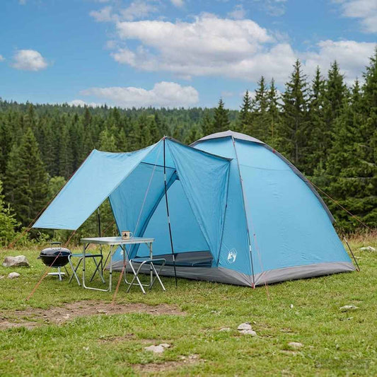 Camping Tent 2-Person Blue Polyester and Steel