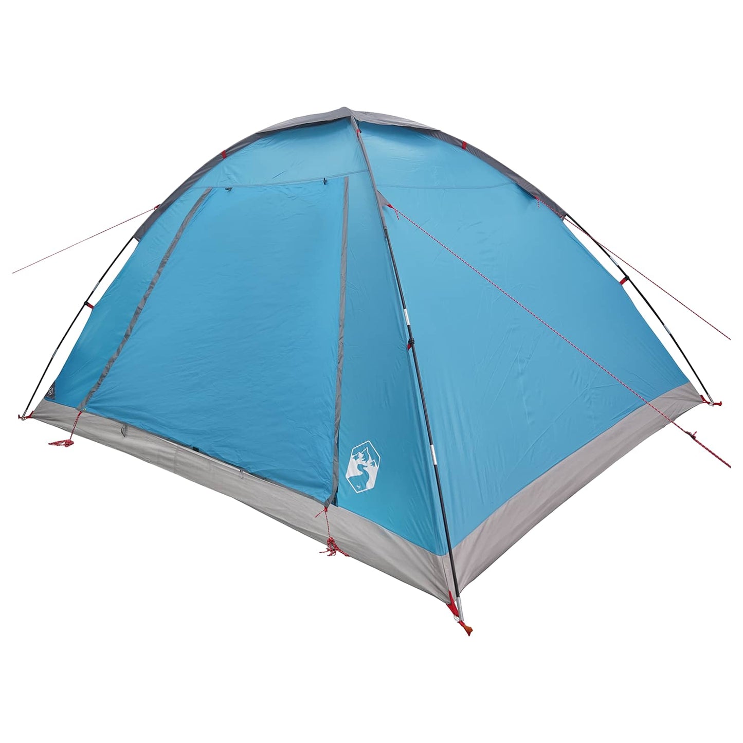 Camping Tent with Roof Blue 6-Person Polyester and Steel