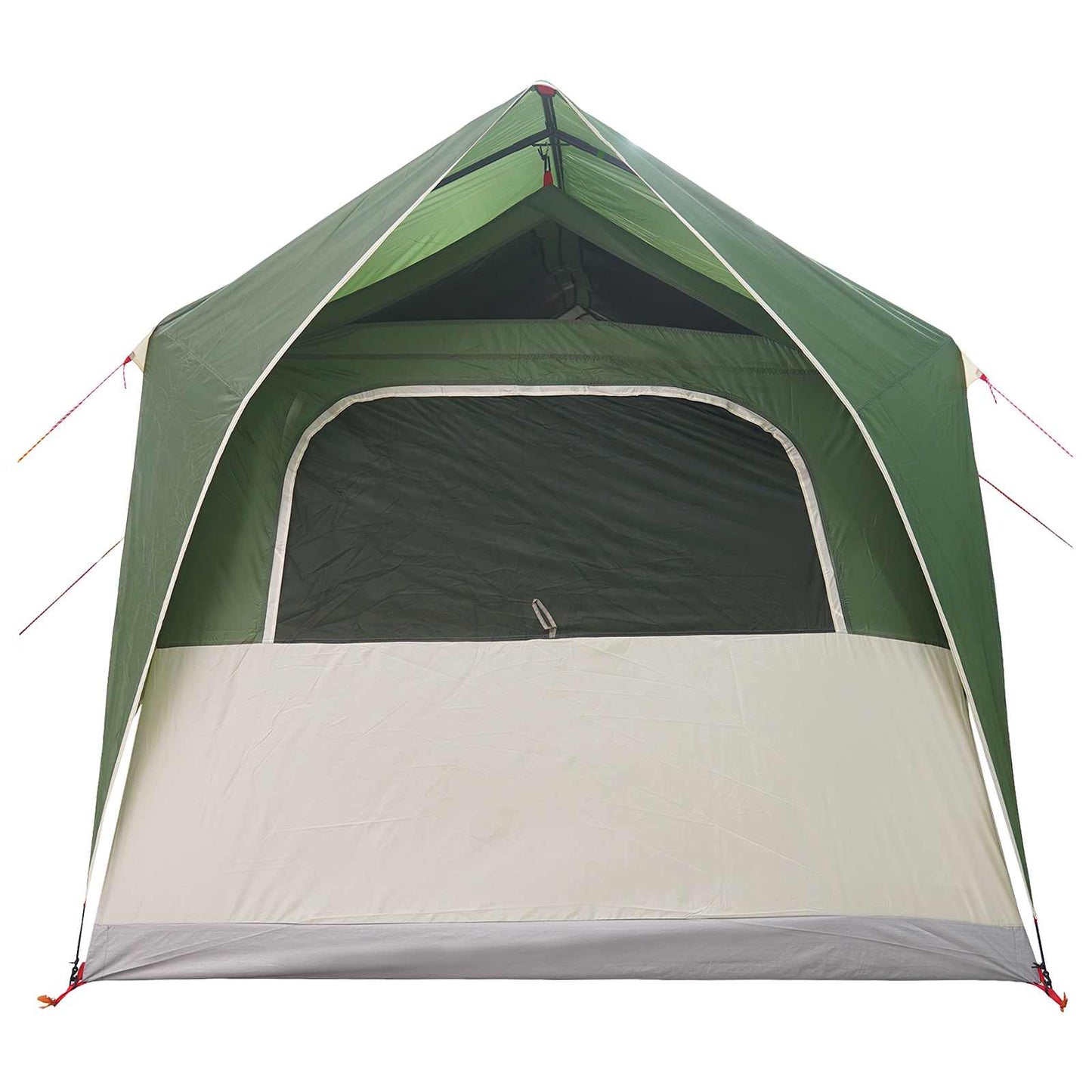 Tunnel Tent with Roof Green 8-Person Polyester and Steel