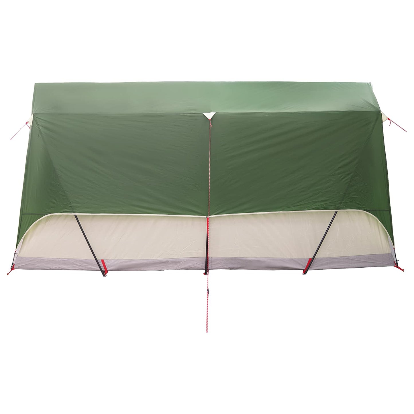 Tunnel Tent with Roof Green 8-Person Polyester and Steel