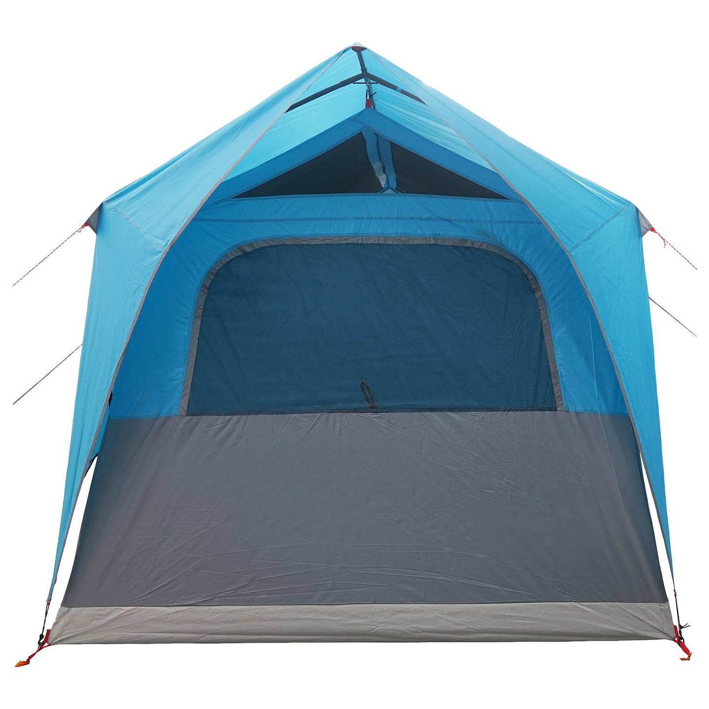 Tunnel Tent with Roof Blue 8-Person Polyester and Steel