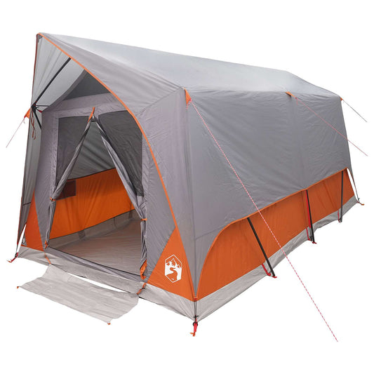 Tunnel Tent Grey and Orange 8-Person Polyester and Steel