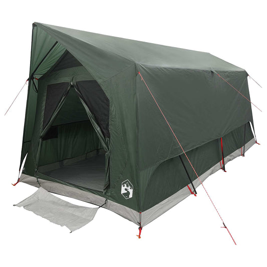 Tunnel Tent with Roof Army green 8-Person Polyester and Steel