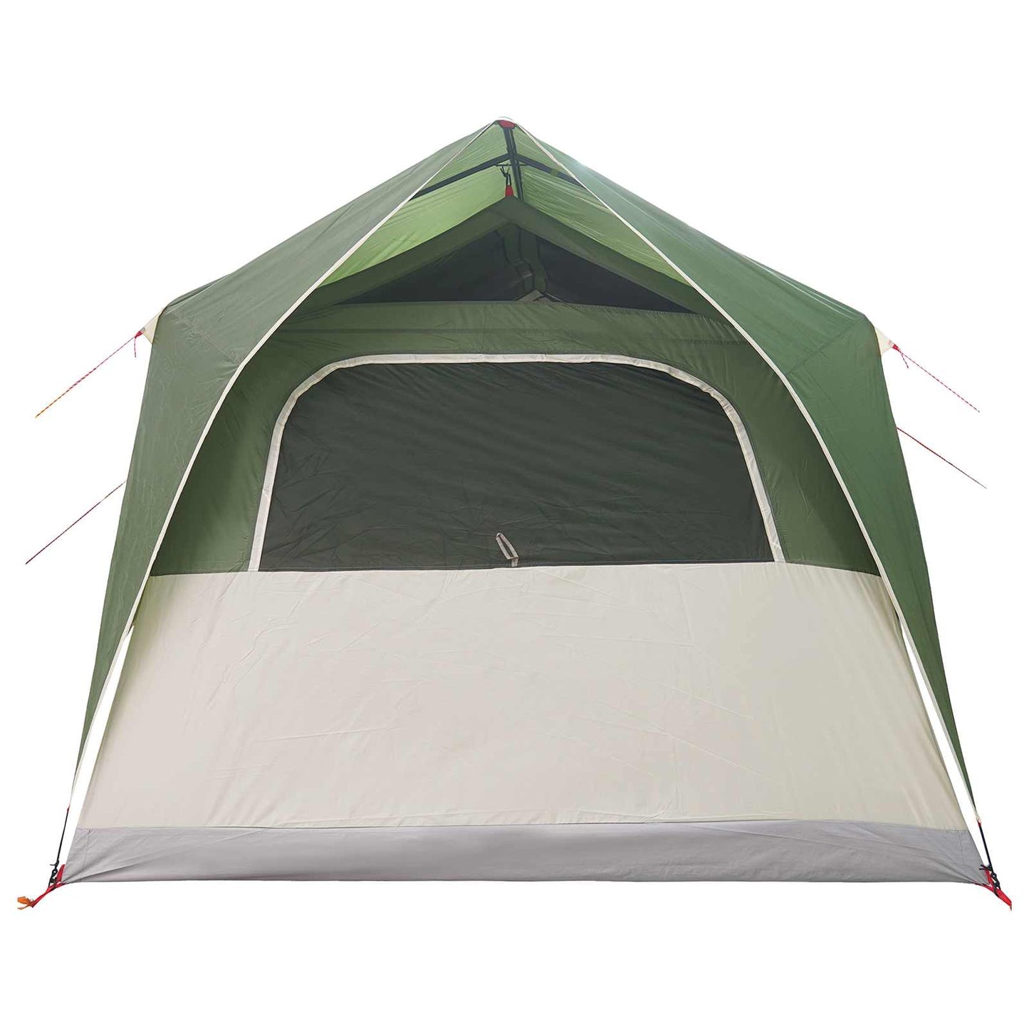 Tunnel Tent with Roof Green 10-Person Polyester and Steel