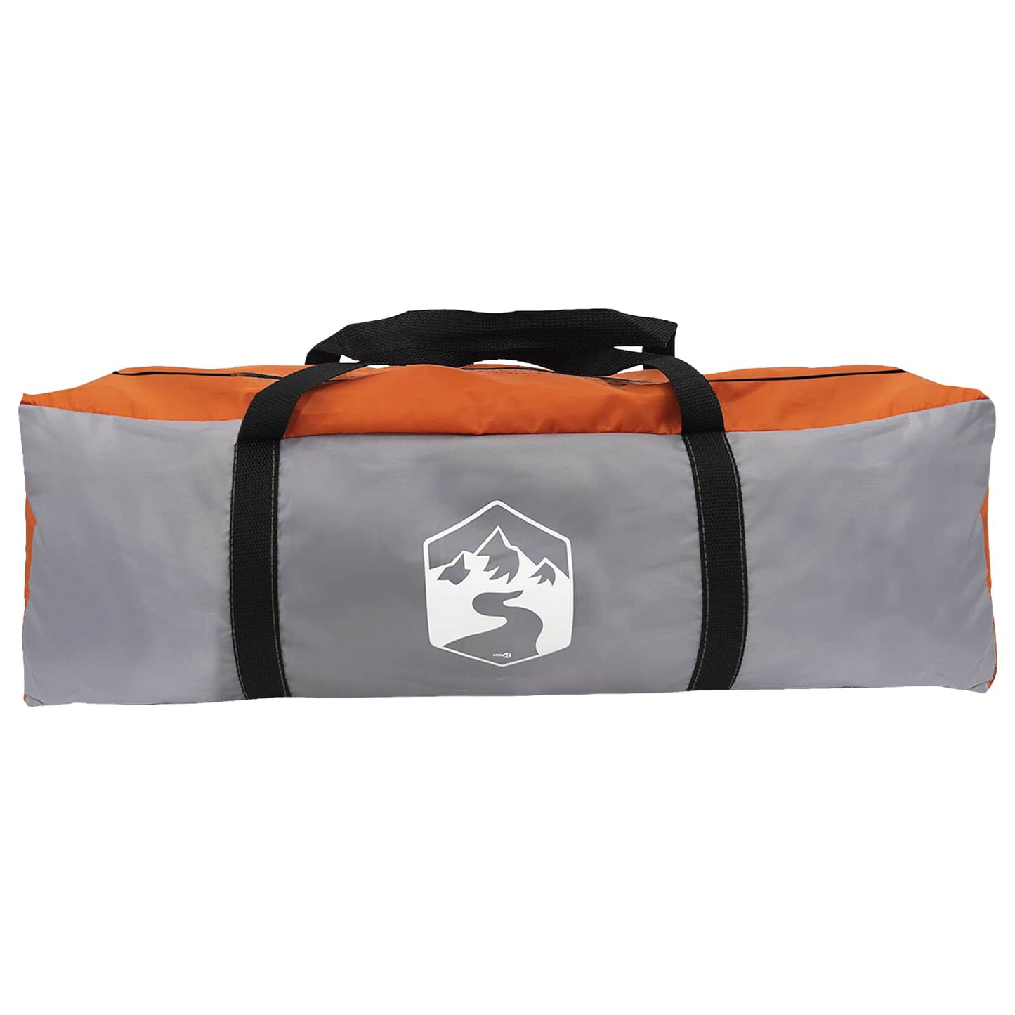Tunnel Tent Grey and Orange 10-Person Polyester and Steel