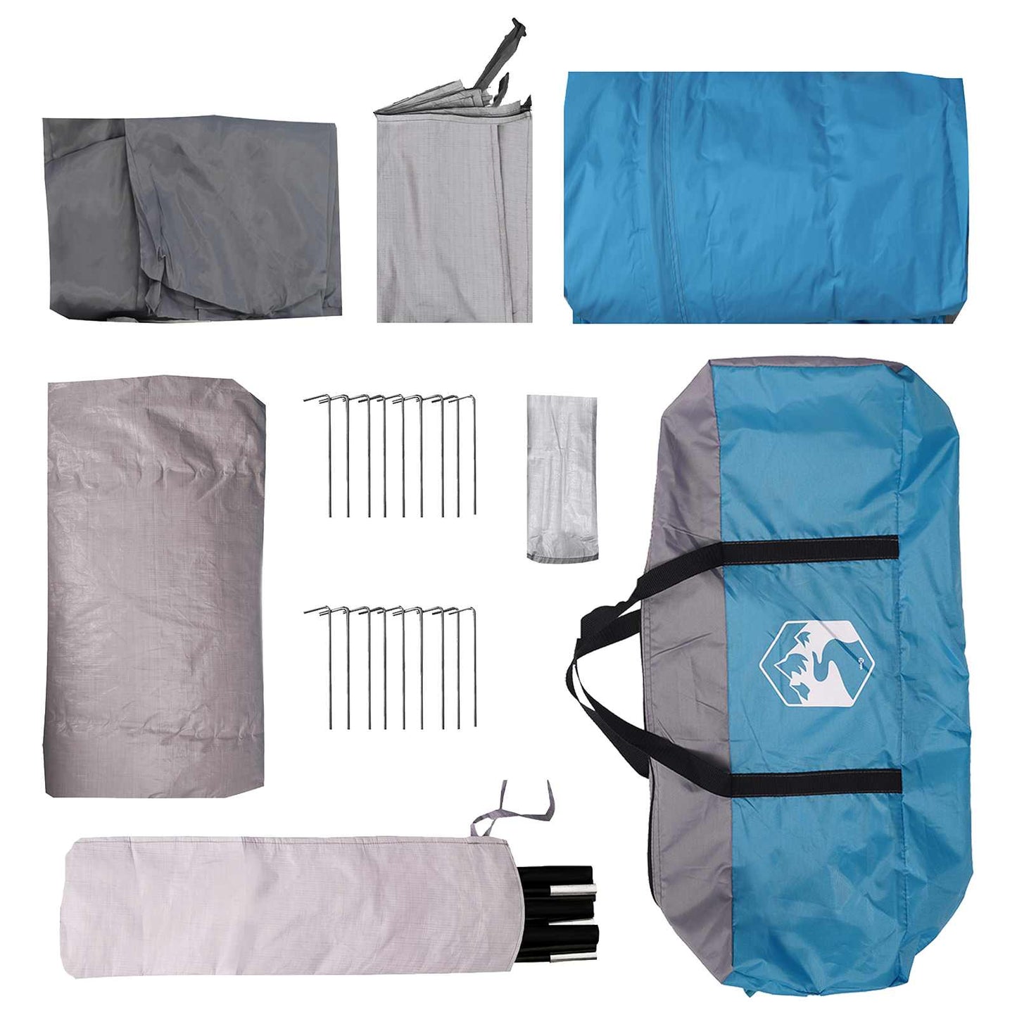 Tunnel Tent Blue 427 x 305 x 205 cm Polyester and Steel