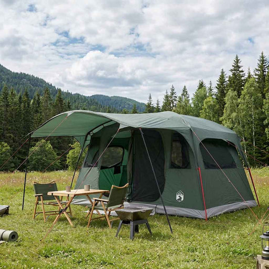 Tunnel Tent Army Green 427 x 305 x 205 cm Polyester and Steel