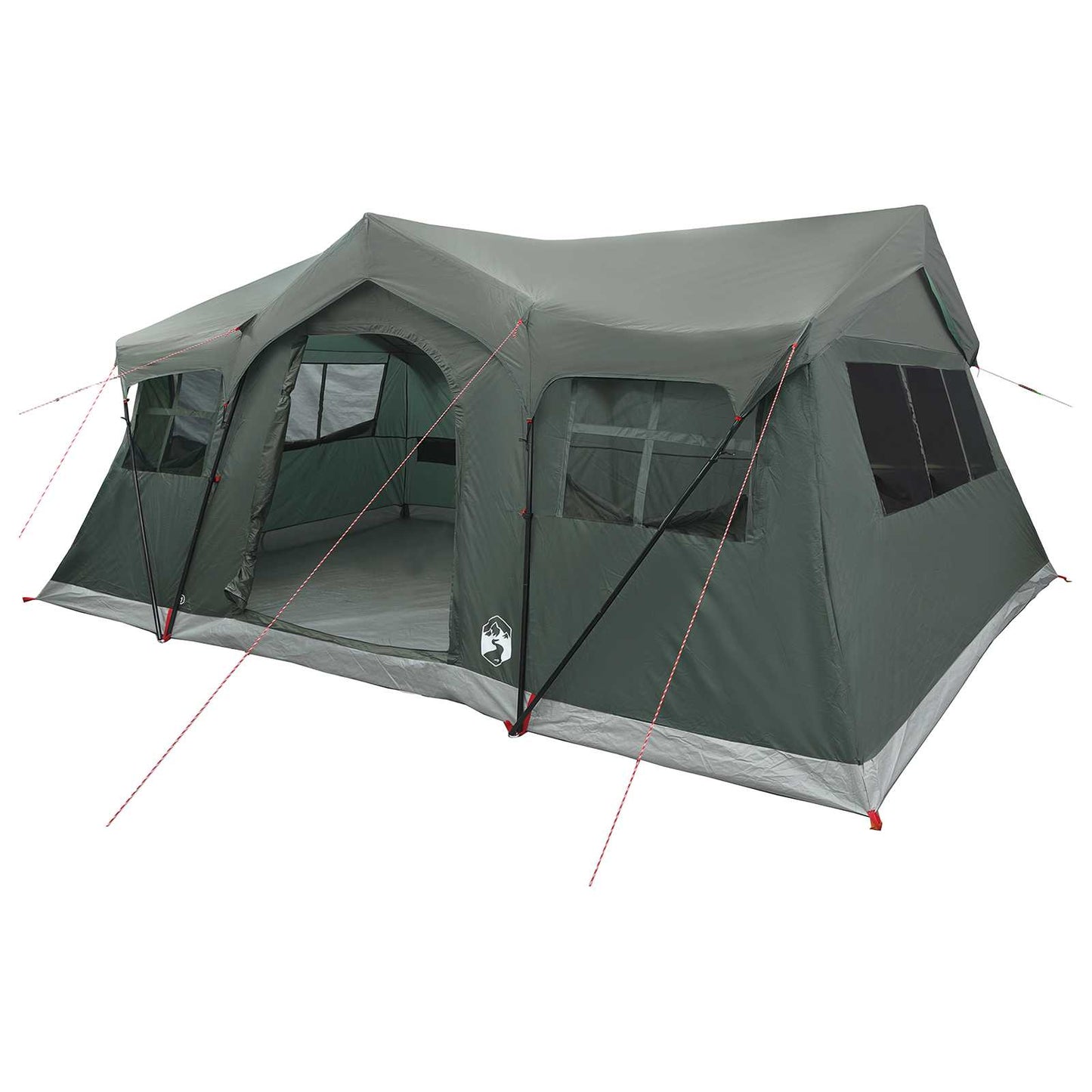 Family Tent Army Green 487 x 340 x 216 cm Polyester and Steel