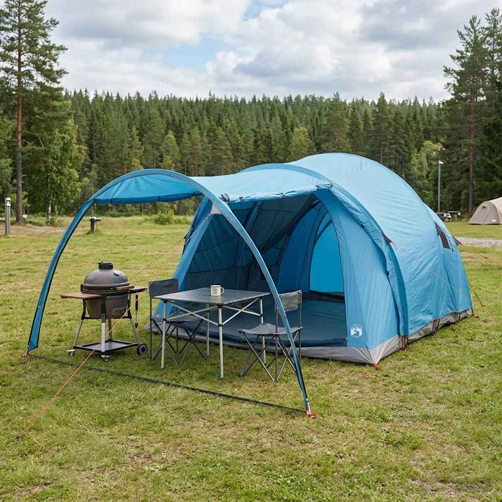 Tunnel Tent Blue 370 x 275 x 210 cm Polyester and Steel