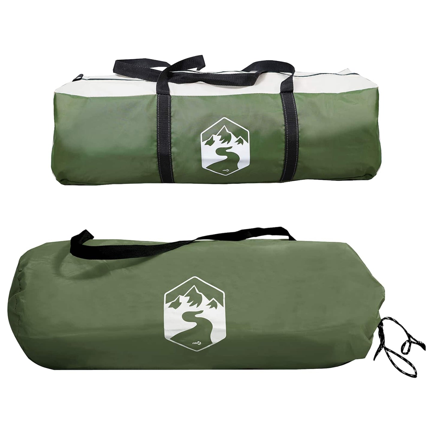 Side Tent Green 410 x 410 x 250 cm Polyester and Steel