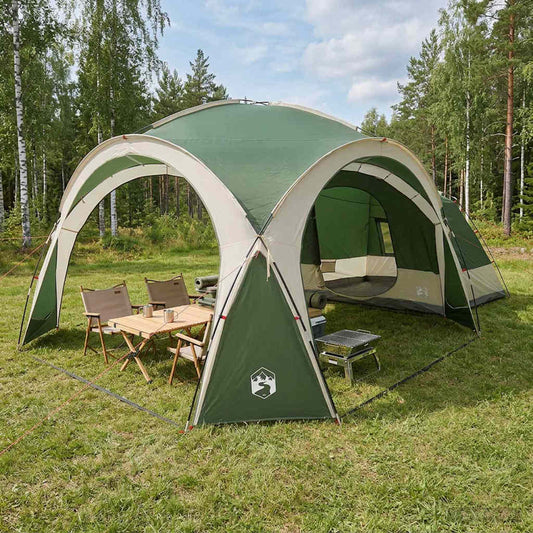 Side Tent Green 410 x 410 x 250 cm Polyester and Steel