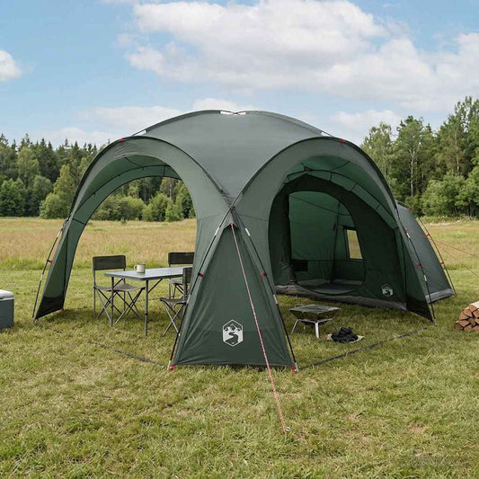 Side Tent Army Green 410 x 410 x 250 cm Polyester and Steel