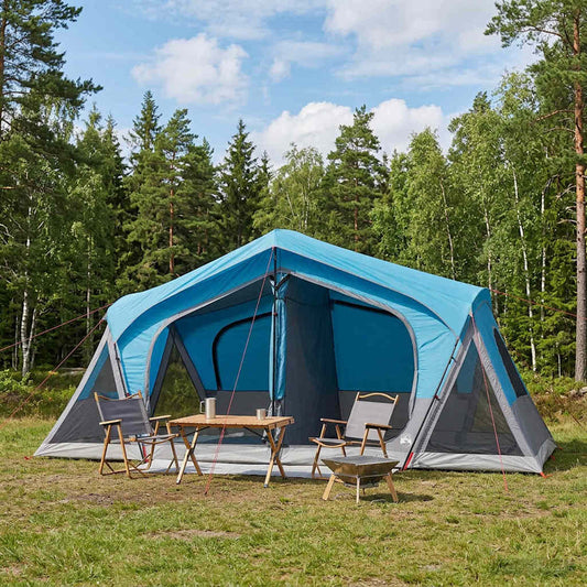 Cabin Tent Blue 480 x 273 x 205 cm Polyester and Steel
