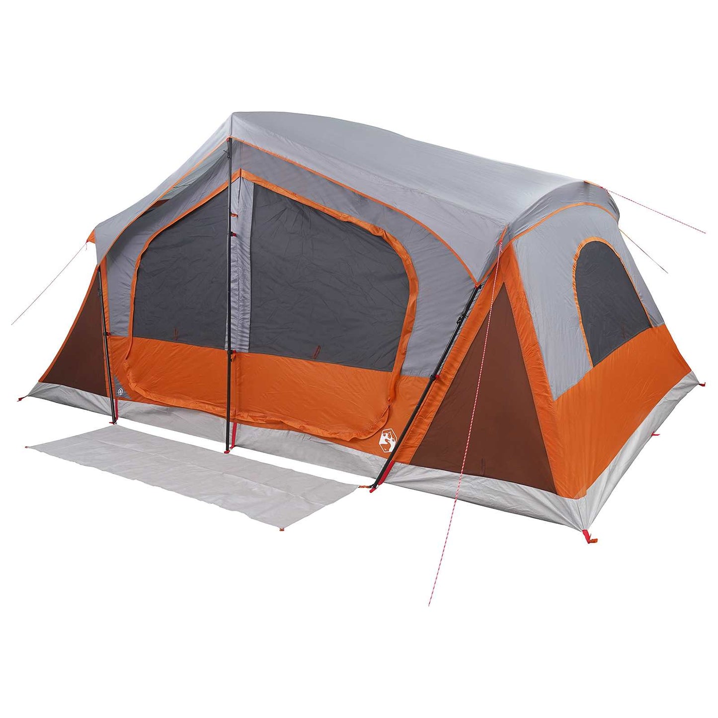 Cabin Tent with Roof Grey and Orange 480 x 273 x 205 cm