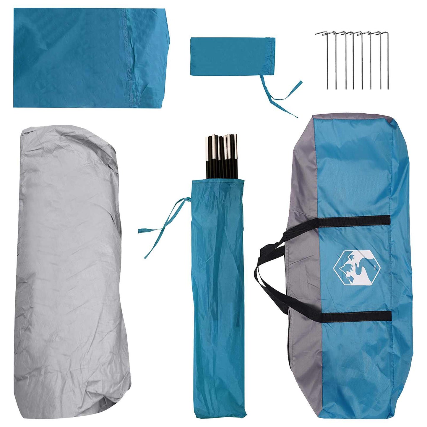 Instant Tent Blue 305 x 215 x 140 cm Polyester and Steel