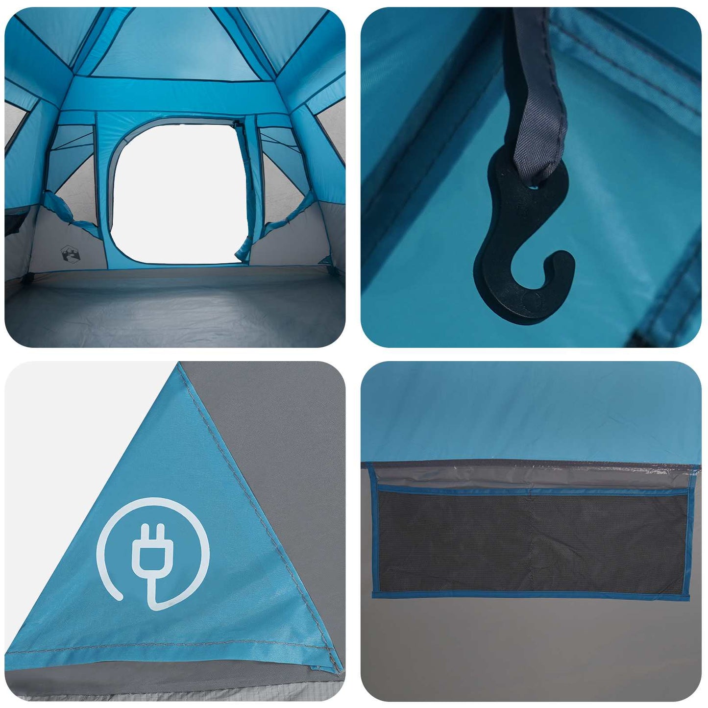 Instant Tent Blue 305 x 275 x 190 cm Polyester and Steel