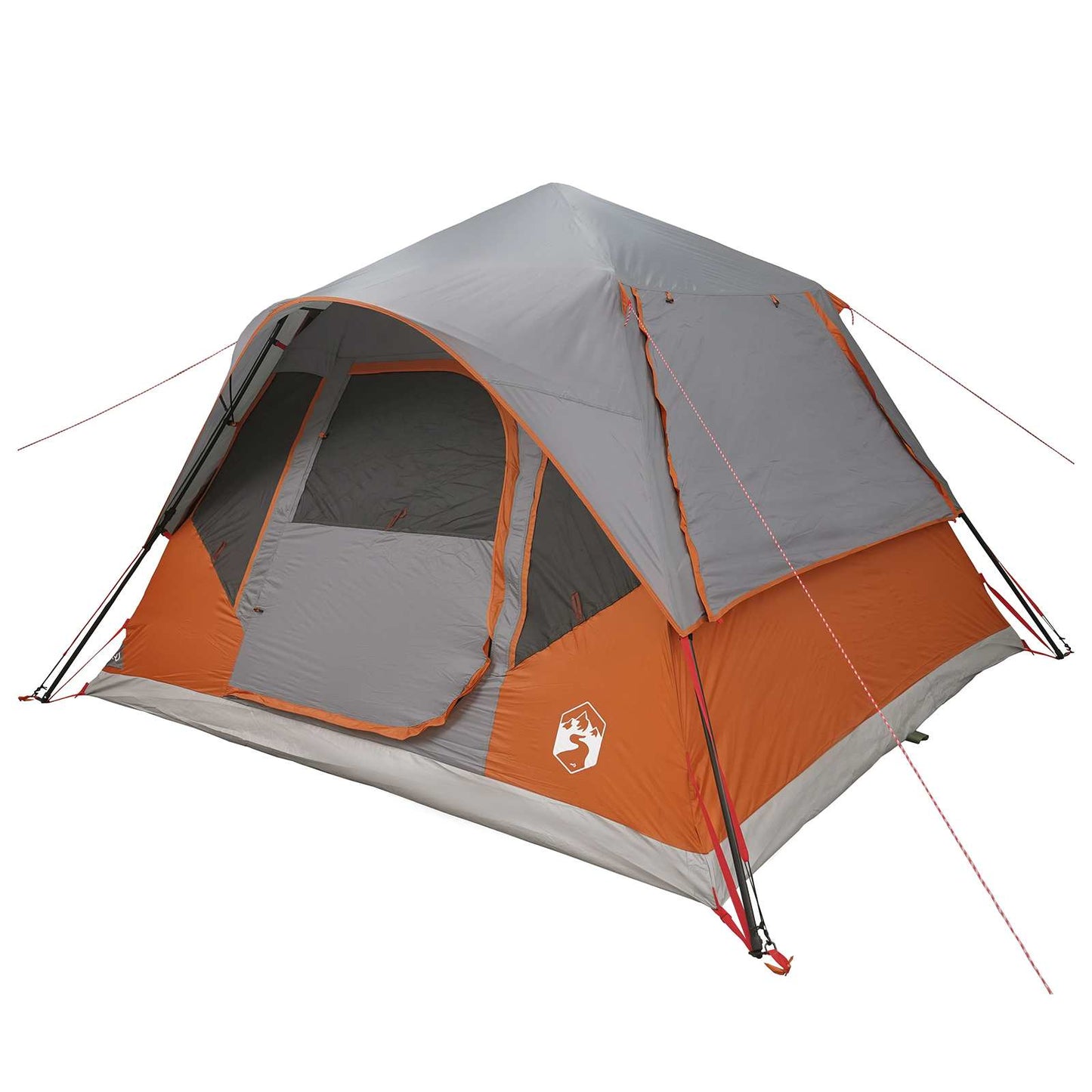 Instant Tent with Roof Grey and Orange 305 x 275 x 190 cm