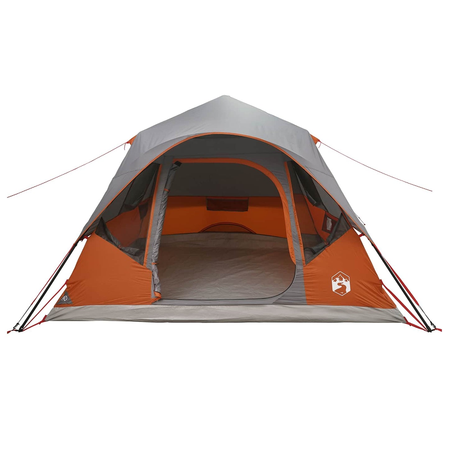 Instant Tent with Roof Grey and Orange 305 x 275 x 190 cm