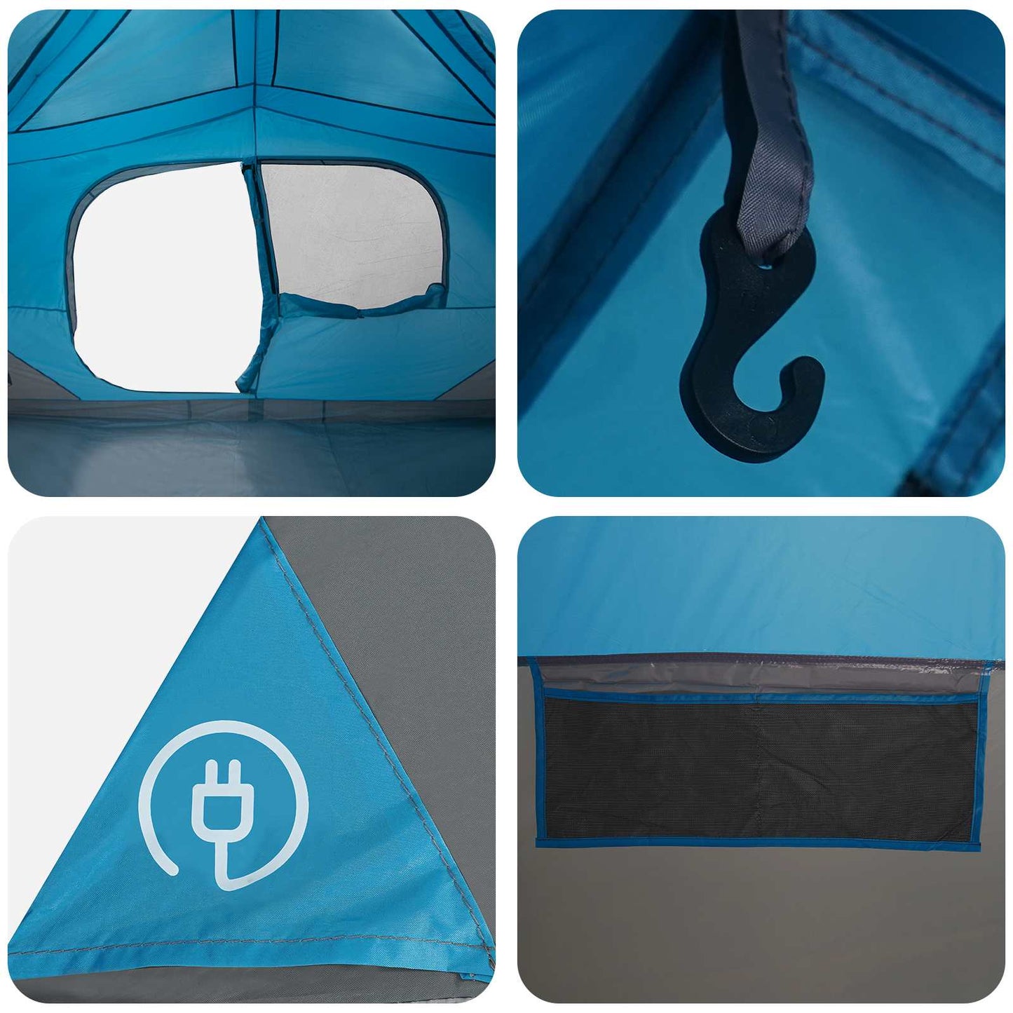 Instant Tent Blue 365 x 380 x 200 cm Polyester and Steel