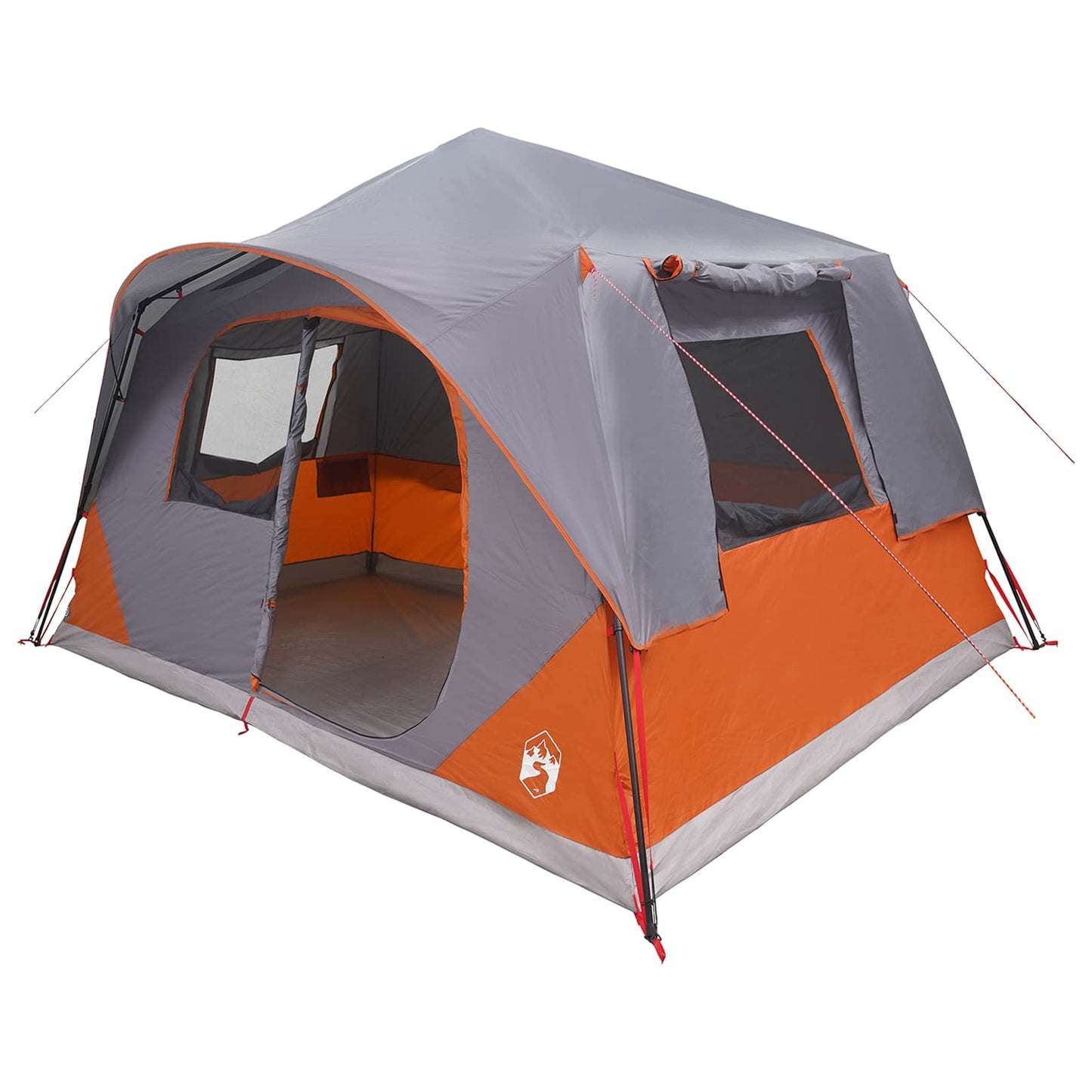 Instant Tent with Roof Grey and Orange 365 x 380 x 200 cm