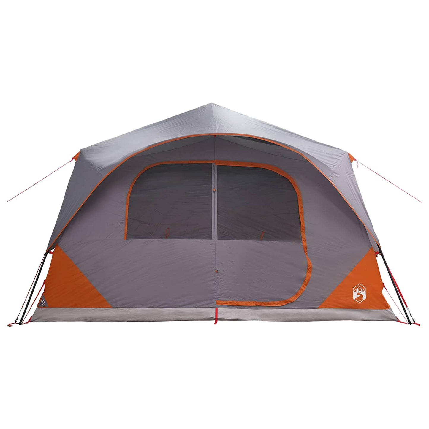 Instant Tent with Roof Grey and Orange 365 x 380 x 200 cm