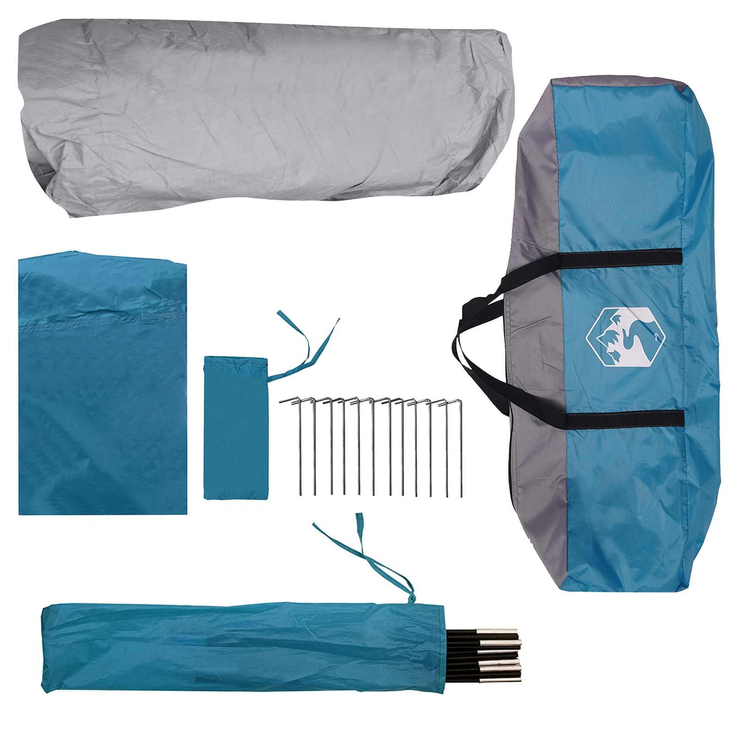 Instant Tent Blue 365 x 280 x 200 cm Polyester and Steel