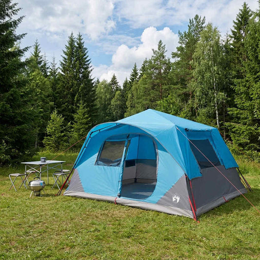 Instant Tent 10-Person Blue Polyester and Steel