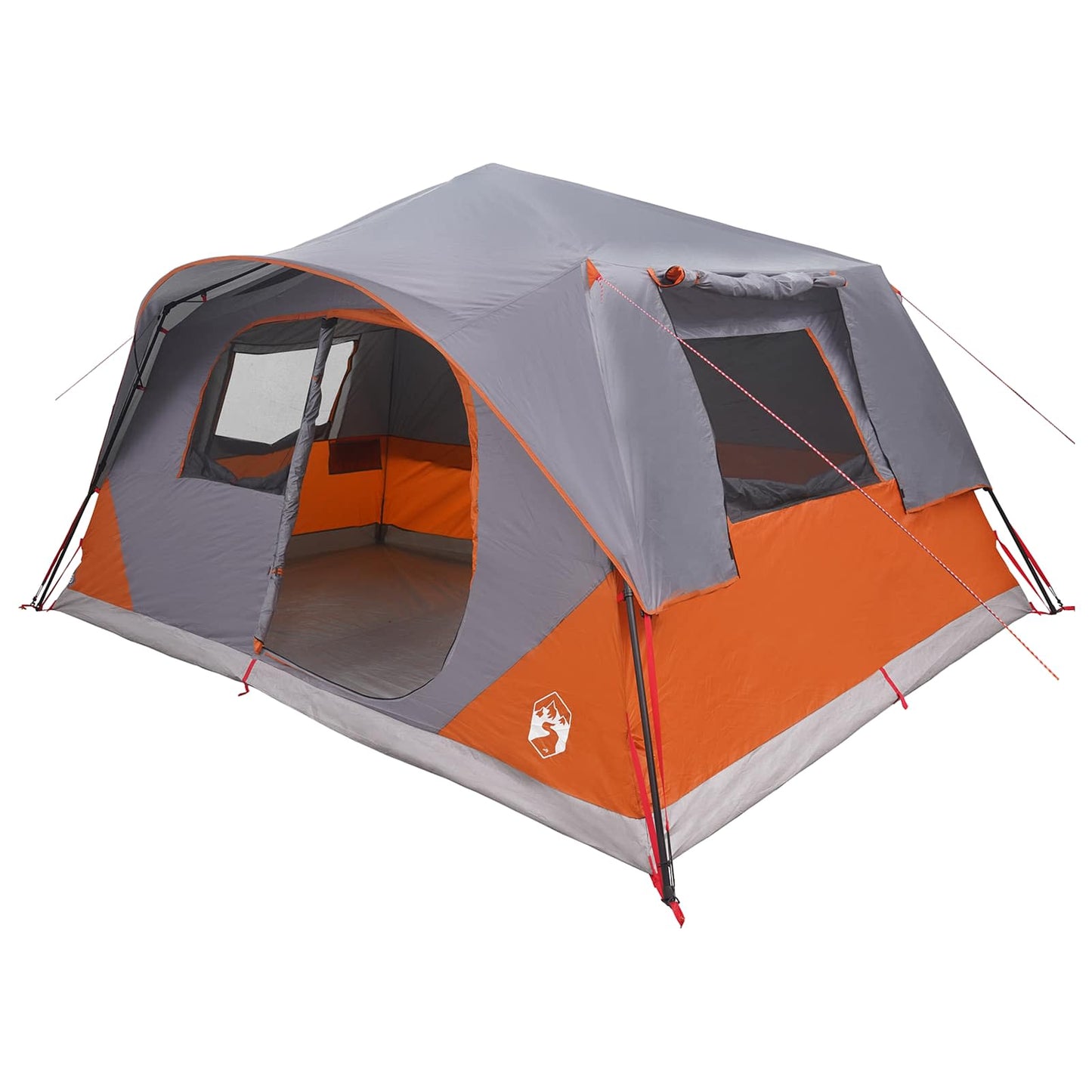 Instant Tent with Roof Grey and Orange 365 x 280 x 200 cm