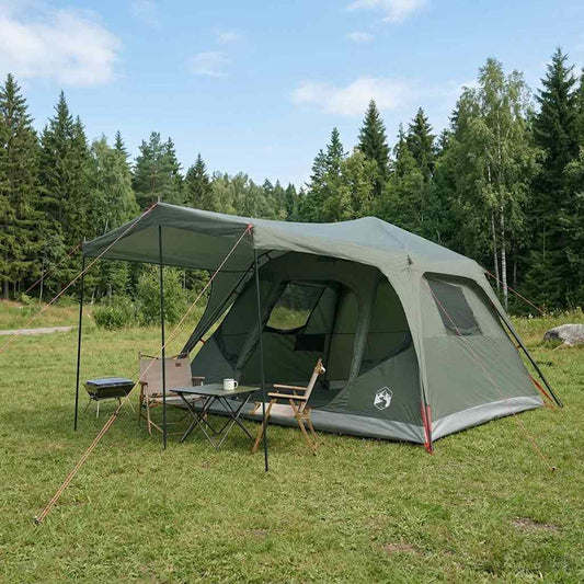 Family Tent Army Green 305 x 275 x 190 cm Polyester and Steel