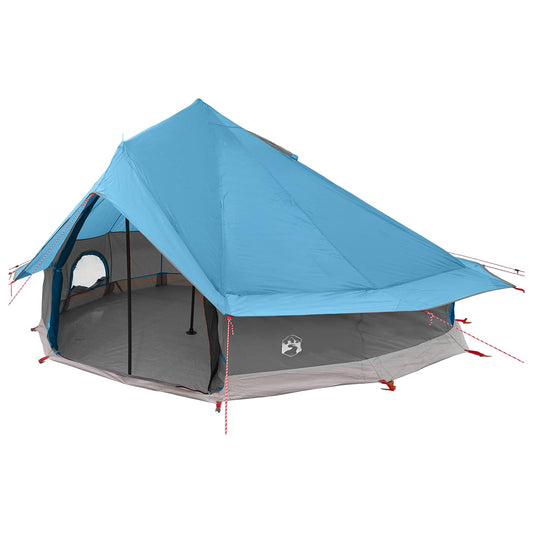 Tipi Tent with Roof Blue 700 x 700 x 395 cm Polyester and Steel