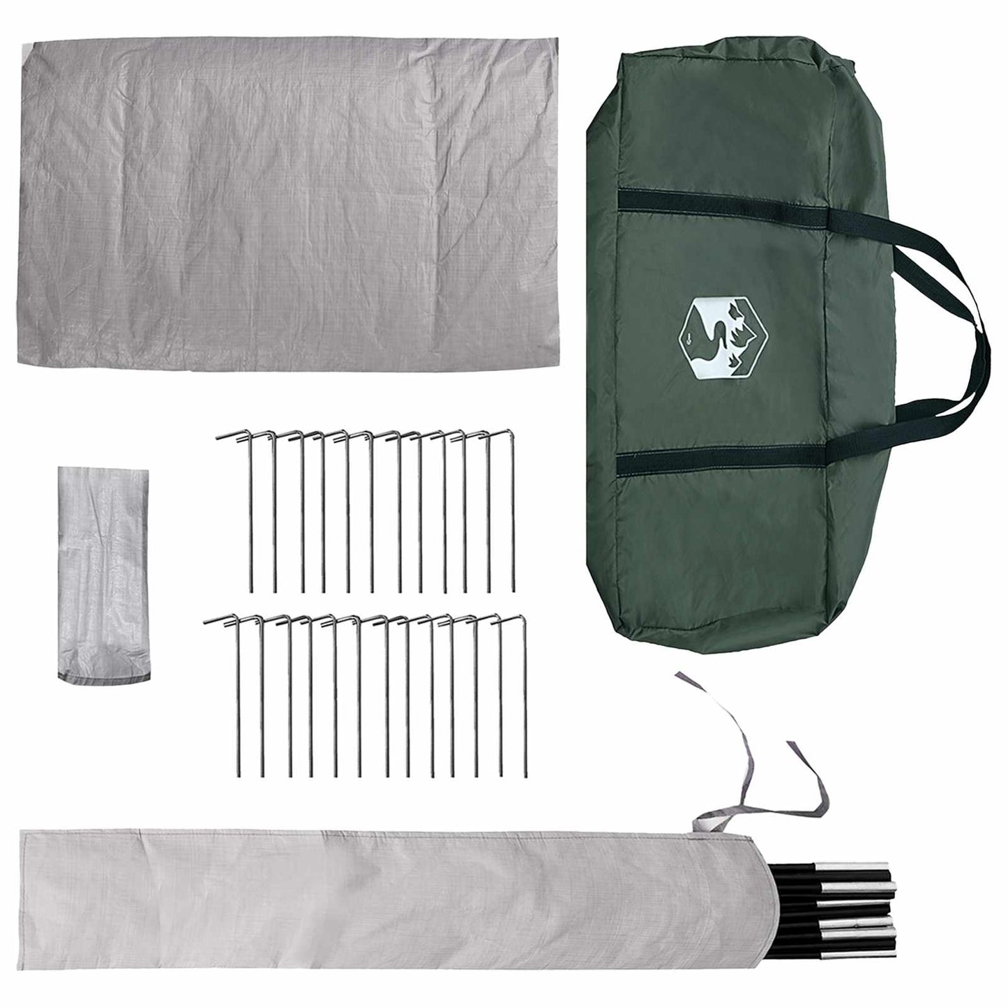 Tipi Tent Army Green 700 x 700 x 395 cm Polyester and Steel