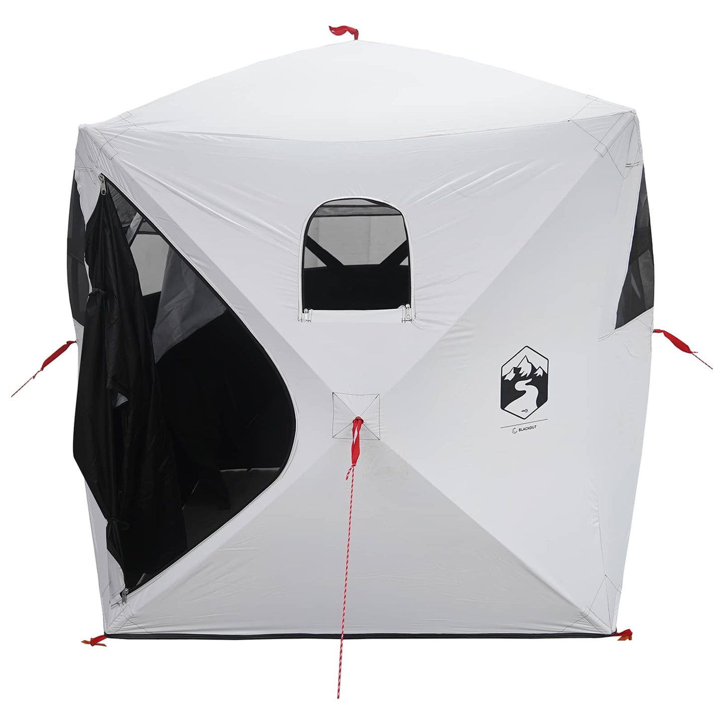 Hunting Tent with Roof White Blackout 143 x 143 x 165 cm