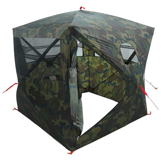 Hunting Tent Camouflage 143 x 143 x 165 cm Polyester and Steel