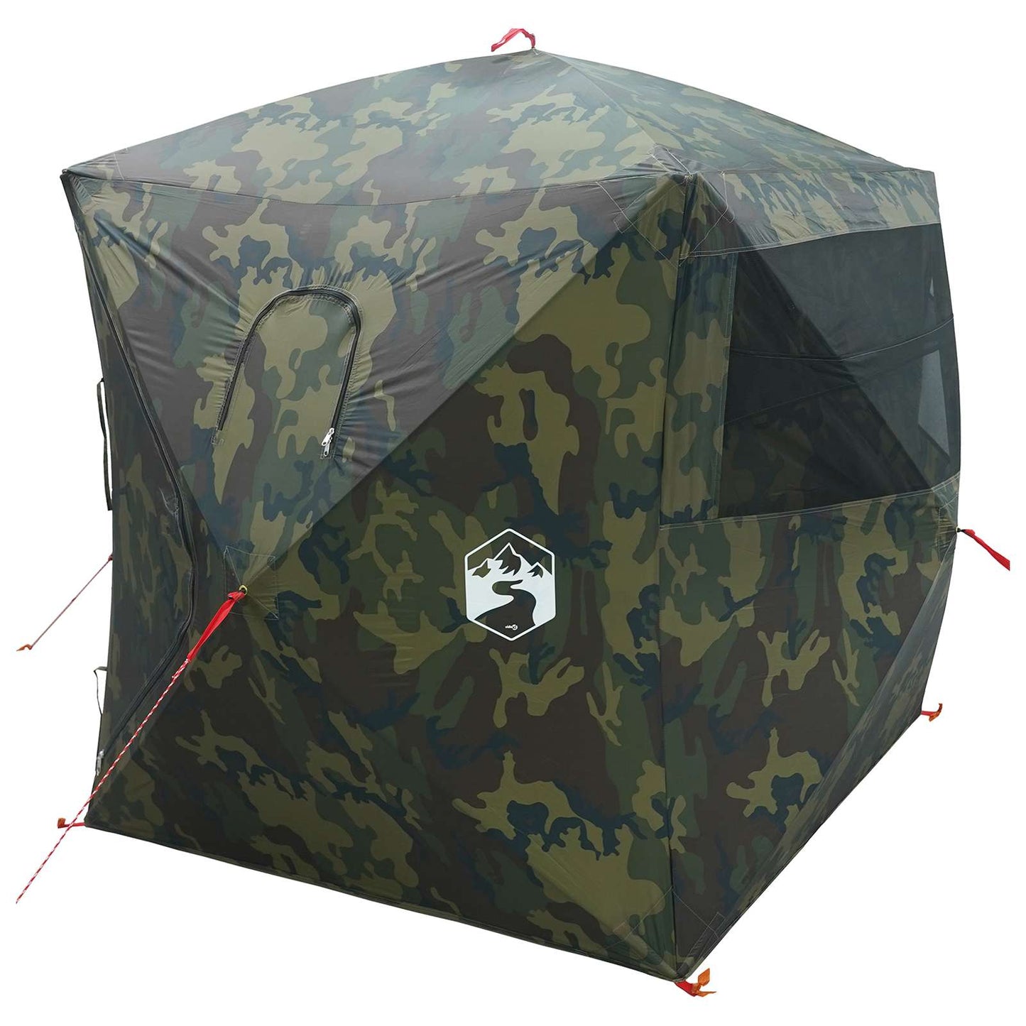 Hunting Tent Camouflage 143 x 143 x 165 cm Polyester and Steel